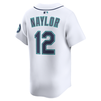 Seattle Mariners Josh Naylor Nike Home Limited Jersey - White MLB Team Jersey Baseball Fan Apparel
