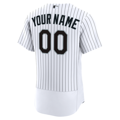 Chicago White Sox Nike Home Authentic Custom Jersey - White MLB Team Jersey Baseball Fan Apparel