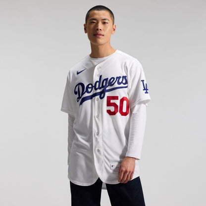 Los Angeles Dodgers Mookie Betts Nike Home Authentic Jersey - White MLB Team Jersey Baseball Fan Apparel
