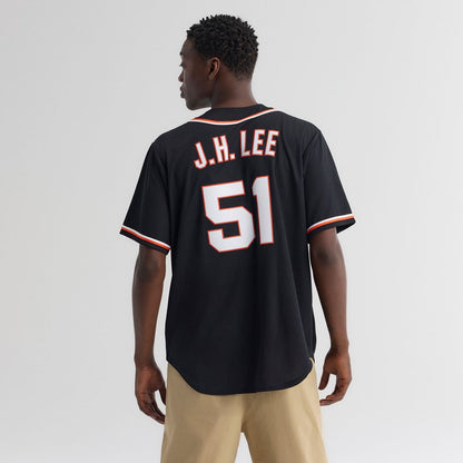 San Francisco Giants Jung Hoo Lee Nike Fashion Replica Black Out Jersey MLB Team Jersey Baseball Fan Apparel