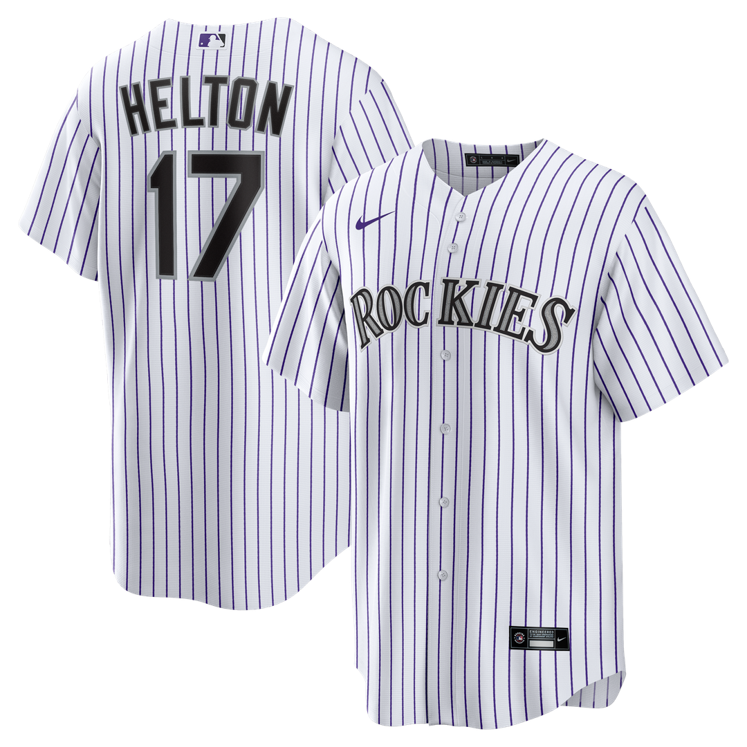 Colorado Rockies Todd Helton Nike Home Retired Player Replica Jersey - White MLB Team Jersey Baseball Fan Apparel