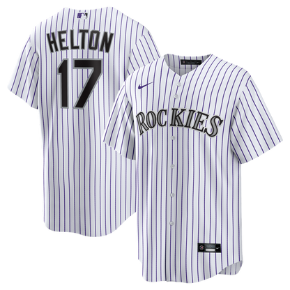 Colorado Rockies Todd Helton Nike Home Retired Player Replica Jersey - White MLB Team Jersey Baseball Fan Apparel