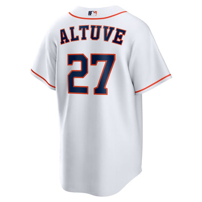 Houston Astros Jose Altuve Nike Home Replica Player Name Jersey - White MLB Team Jersey Baseball Fan Apparel
