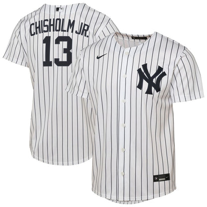 New York Yankees Jazz Chisholm Jr. Nike Youth Home Replica Jersey - White MLB Team Jersey Baseball Fan Apparel