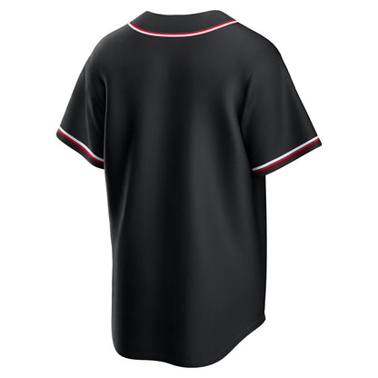Cleveland Guardians Nike Fashion Replica Black Out Jersey MLB Team Jersey Baseball Fan Apparel