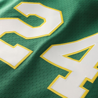 Athletics Rickey Henderson Mitchell & Ness Authentic Batting Practice Jersey - Green MLB Team Jersey Baseball Fan Apparel