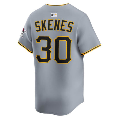 Pittsburgh Pirates Paul Skenes Nike Road Limited Player Jersey - Gray MLB Team Jersey Baseball Fan Apparel