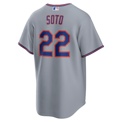 New York Mets Juan Soto Nike Road Replica Jersey - Gray MLB Team Jersey Baseball Fan Apparel