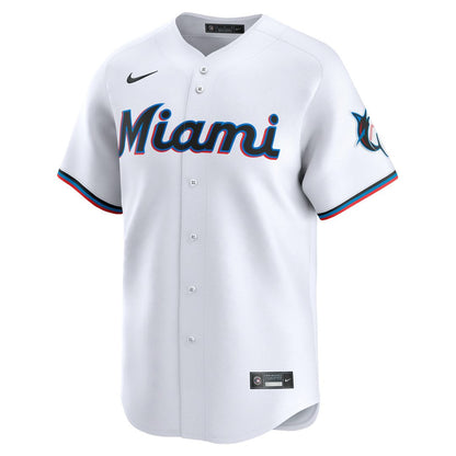 Miami Marlins Sandy Alcantara Nike Home Limited Player Jersey - White MLB Team Jersey Baseball Fan Apparel