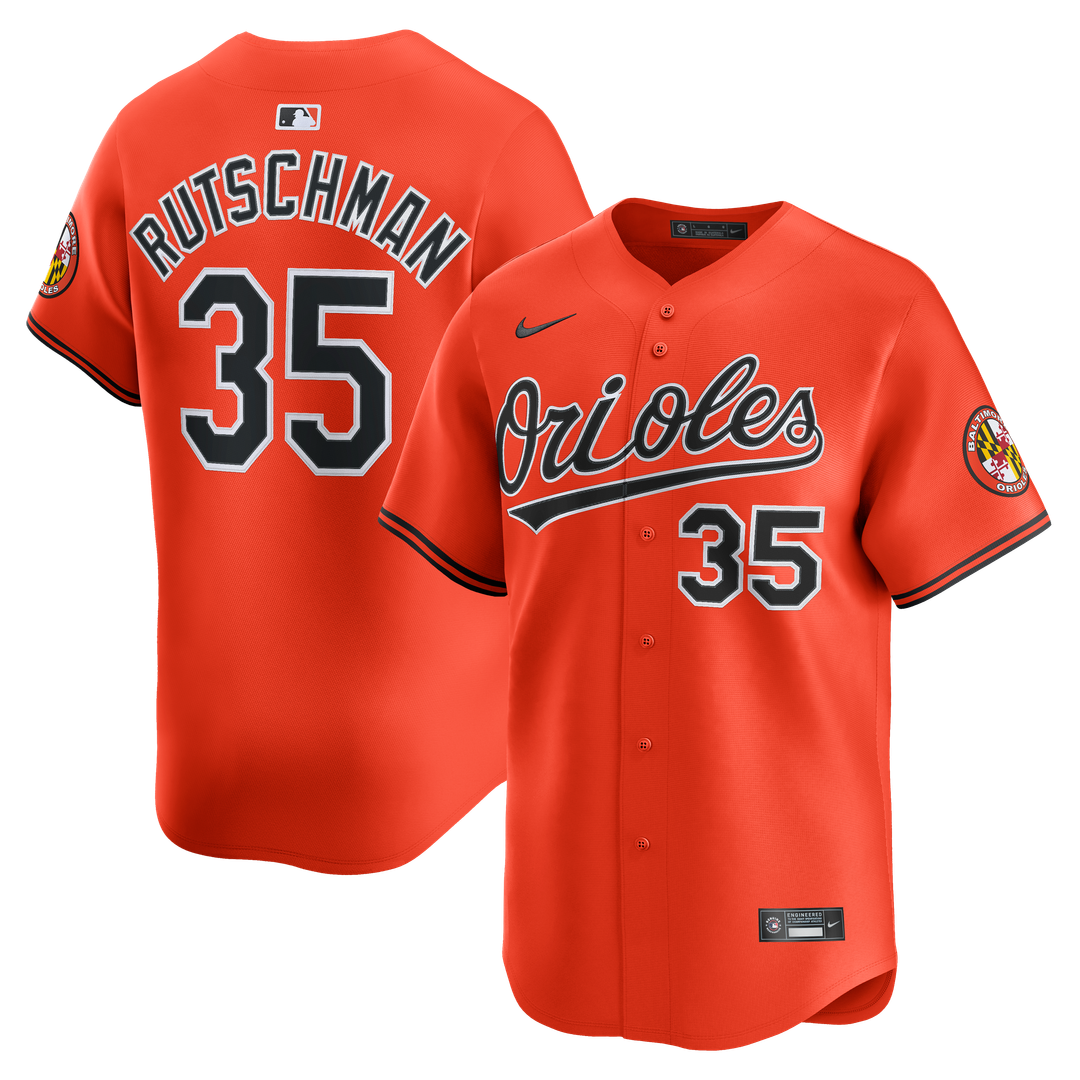 Baltimore Orioles Adley Rutschman Nike 2nd Alternate Limited Player Jersey - Orange MLB Team Jersey Baseball Fan Apparel