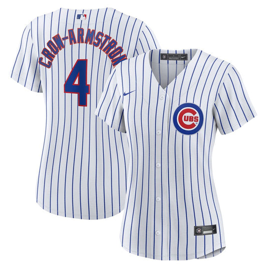 Chicago Cubs Pete Crow - Armstrong Nike Women's Home Replica Jersey - White MLB Team Jersey Baseball Fan Apparel