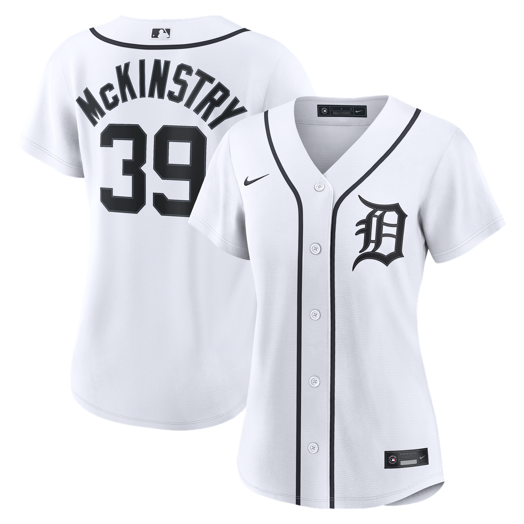 Detroit Tigers Zach McKinstry Nike Women's Home Replica Jersey - White MLB Team Jersey Baseball Fan Apparel