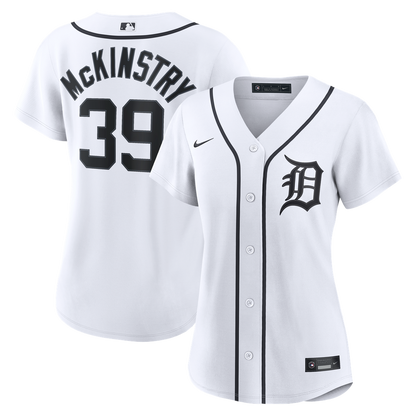 Detroit Tigers Zach McKinstry Nike Women's Home Replica Jersey - White MLB Team Jersey Baseball Fan Apparel