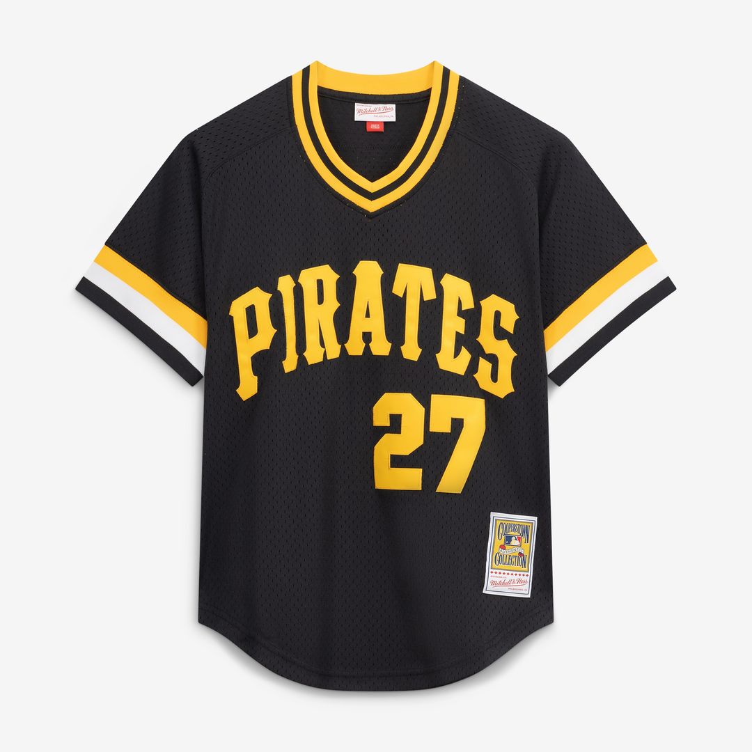 Pittsburgh Pirates Kent Tekulve Mitchell & Ness Authentic Batting Practice Jersey - Black MLB Team Jersey Baseball Fan Apparel