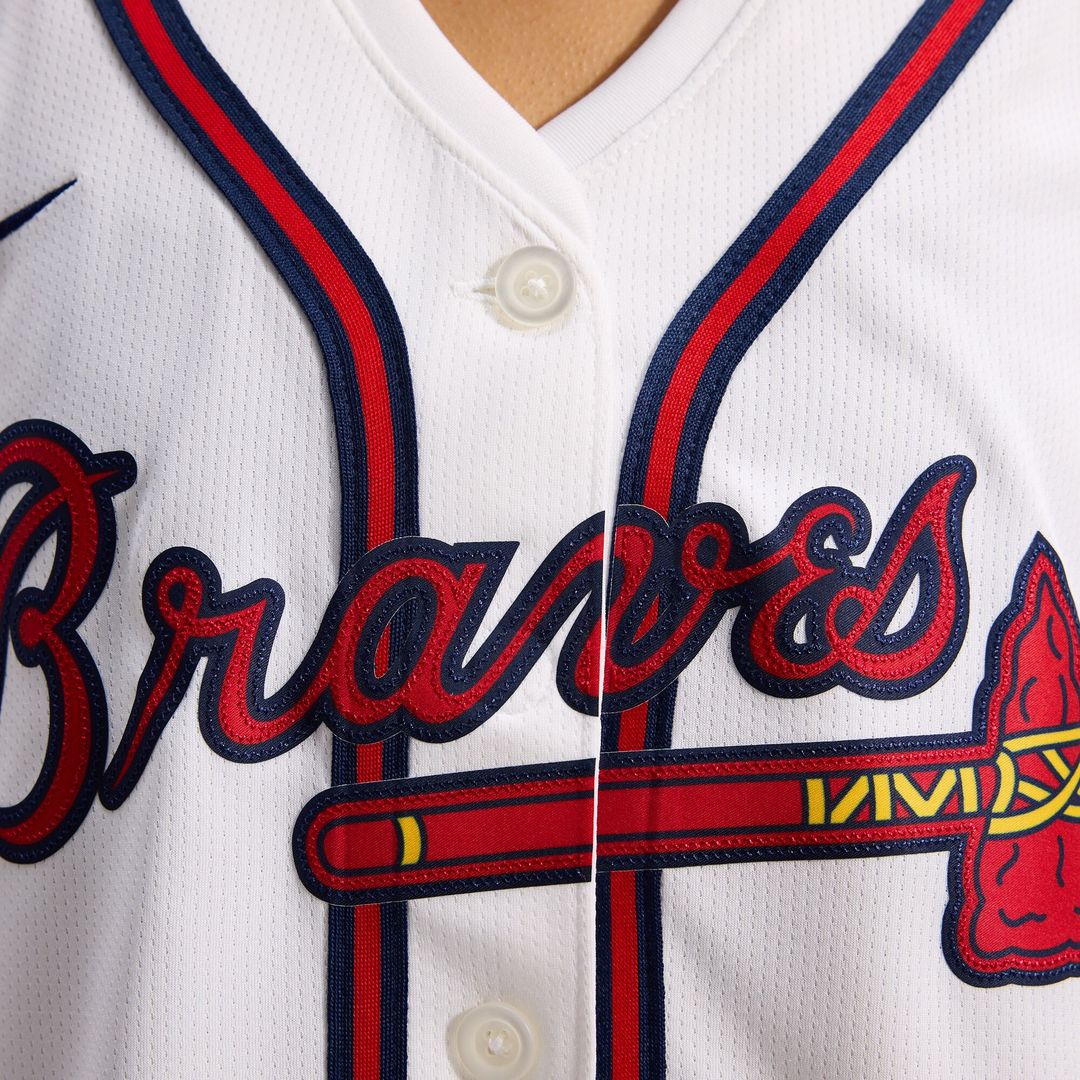 Atlanta Braves Nike Home Women's Limited Jersey - White MLB Team Jersey Baseball Fan Apparel