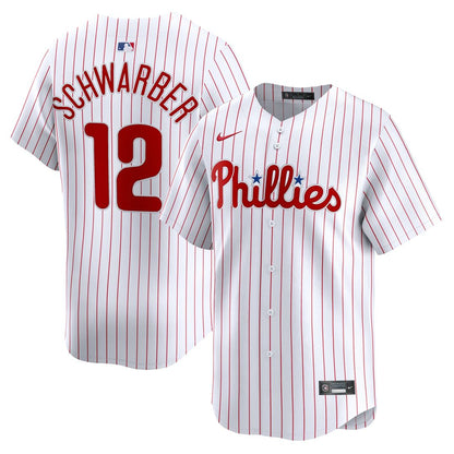 Philadelphia Phillies Kyle Schwarber Nike Home Limited Player Jersey - White MLB Team Jersey Baseball Fan Apparel