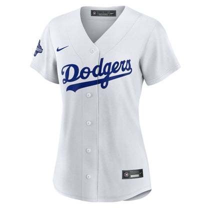 Los Angeles Dodgers Clayton Kershaw Nike Women's Home 2025 World Series Champions Replica Jersey - White MLB Team Jersey Baseball Fan Apparel