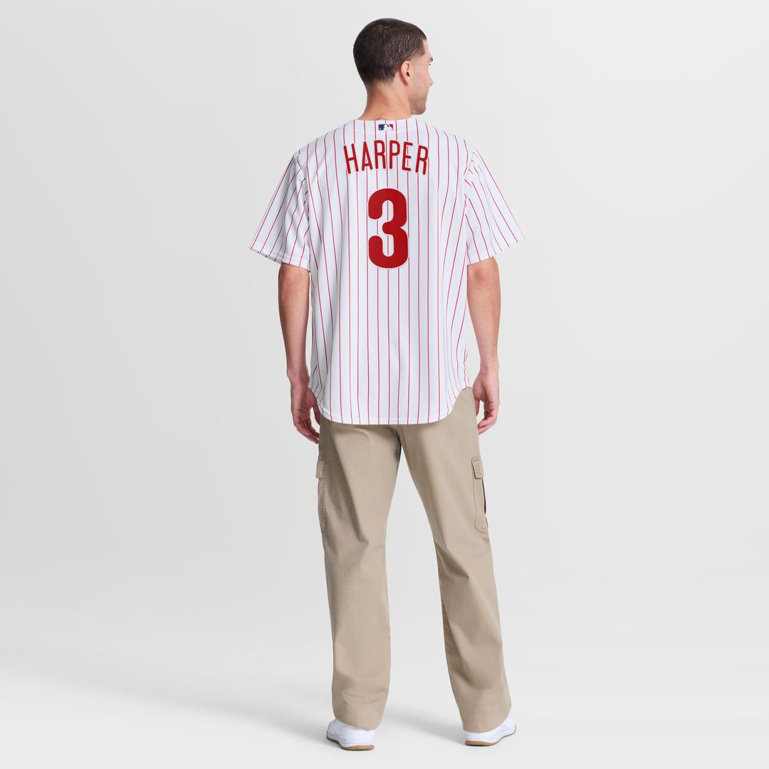 Philadelphia Phillies Bryce Harper Nike Home Replica Jersey - White MLB Team Jersey Baseball Fan Apparel
