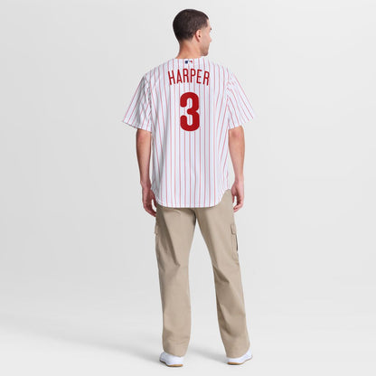 Philadelphia Phillies Bryce Harper Nike Home Replica Jersey - White MLB Team Jersey Baseball Fan Apparel