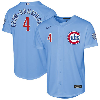 Chicago Cubs Pete Crow - Armstrong Nike Youth Home Stadium Jersey - White MLB Team Jersey Baseball Fan Apparel