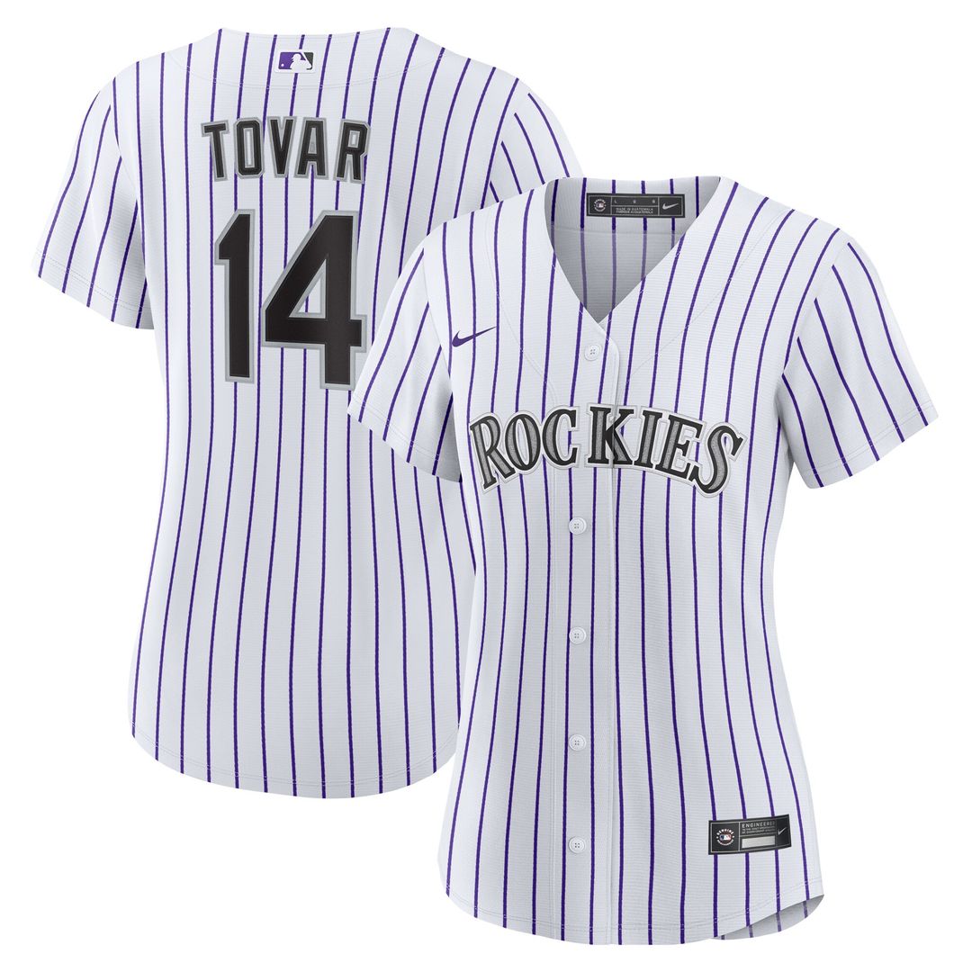 Colorado Rockies Ezequiel Tovar Nike Women's Home Replica Jersey - White MLB Team Jersey Baseball Fan Apparel
