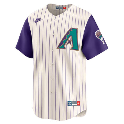 Arizona Diamondbacks Randy Johnson Nike Throwback Cooperstown Limited Jersey - Cream MLB Team Jersey Baseball Fan Apparel