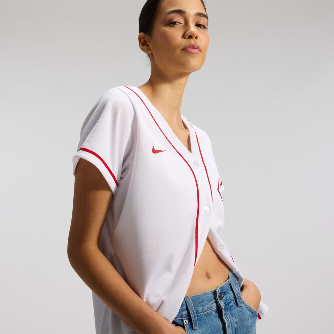 Cincinnati Reds Elly De La Cruz Nike Women's Home Replica Jersey - White MLB Team Jersey Baseball Fan Apparel