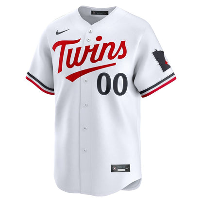 Minnesota Twins Nike Home Limited Custom Jersey - White MLB Team Jersey Baseball Fan Apparel