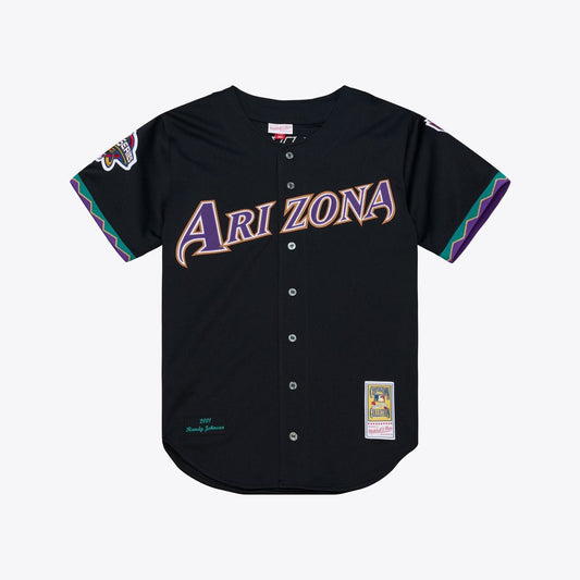 Arizona Diamondbacks Randy Johnson Mitchell & Ness 2001 Authentic Jersey - Black MLB Team Jersey Baseball Fan Apparel