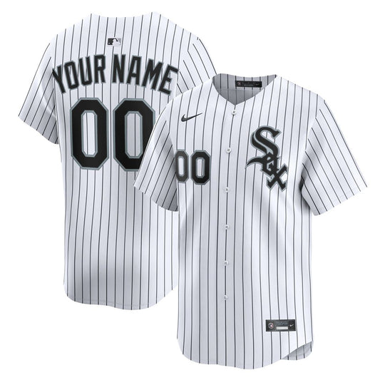 Chicago White Sox Nike Youth Home Custom Limited Jersey - White MLB Team Jersey Baseball Fan Apparel