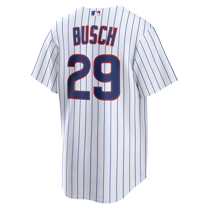 Chicago Cubs Michael Busch Nike Home Replica Jersey - White MLB Team Jersey Baseball Fan Apparel