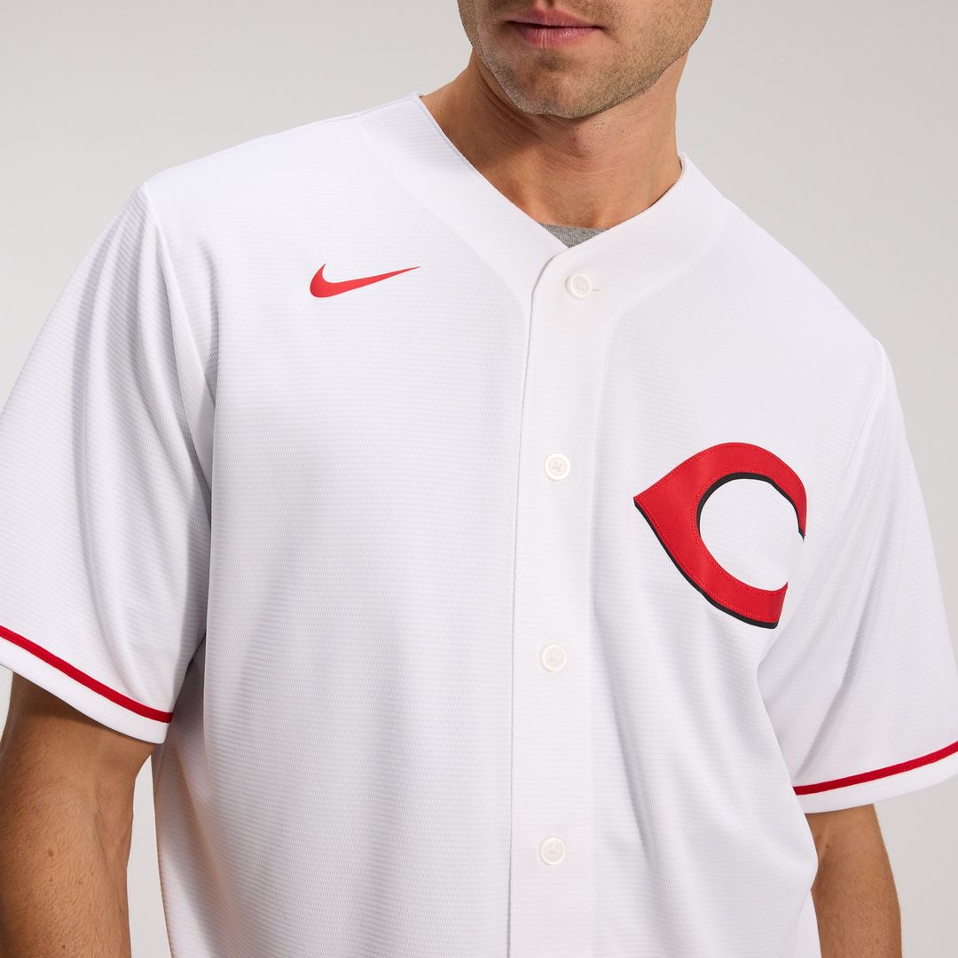 Cincinnati Reds Elly De La Cruz Nike Alternate 2 Replica Jersey - White MLB Team Jersey Baseball Fan Apparel
