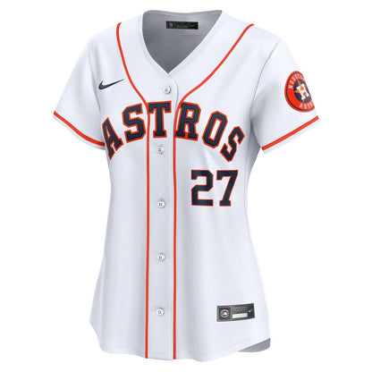 Houston Astros Jose Altuve Nike Women's Home Limited Player Jersey - White MLB Team Jersey Baseball Fan Apparel