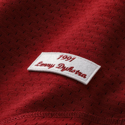 Philadelphia Phillies Lenny Dykstra Mitchell & Ness Authentic Batting Practice Jersey - Scarlet MLB Team Jersey Baseball Fan Apparel