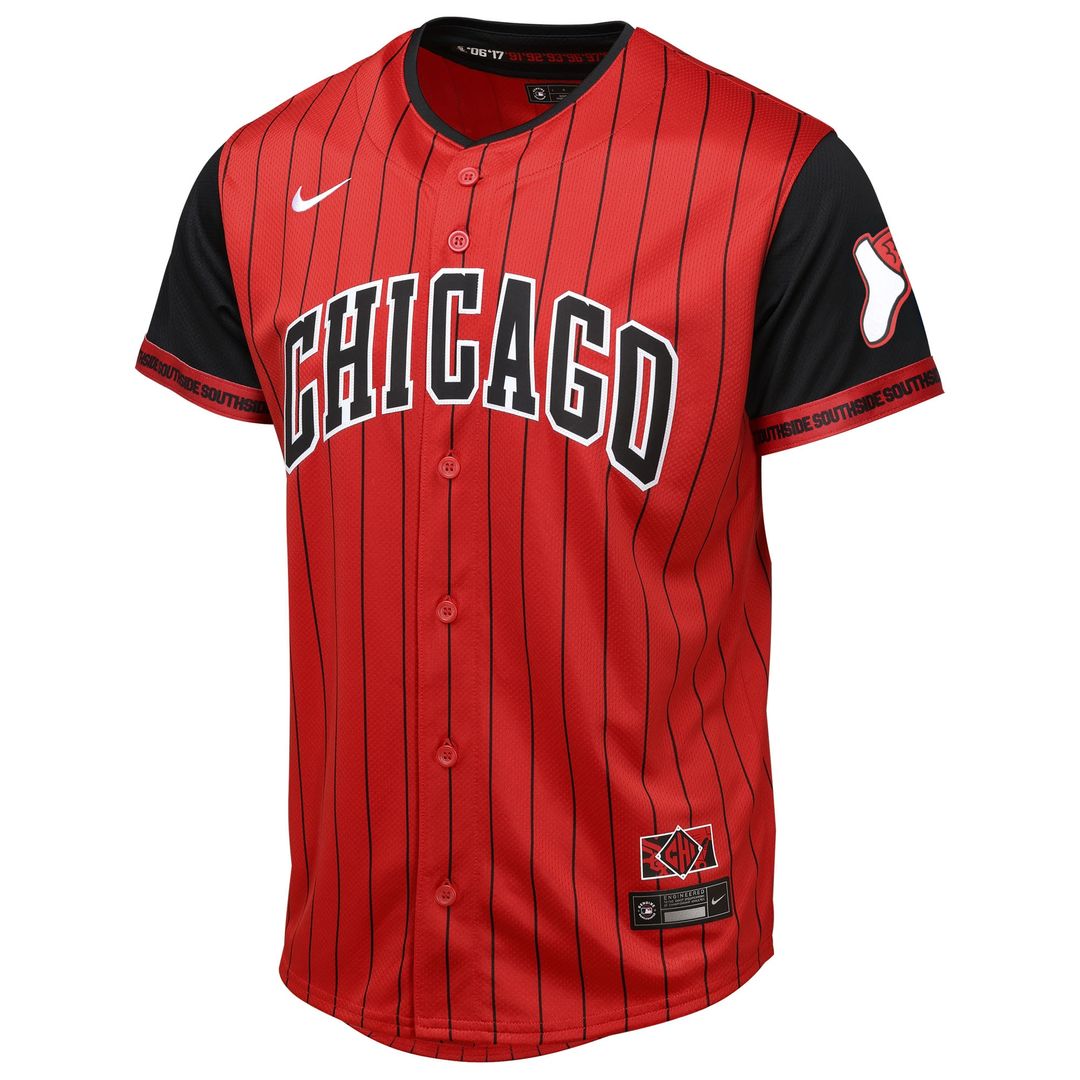 Chicago White Sox Youth 2025 City Connect Limited Jersey - Red/Black MLB Team Jersey Baseball Fan Apparel