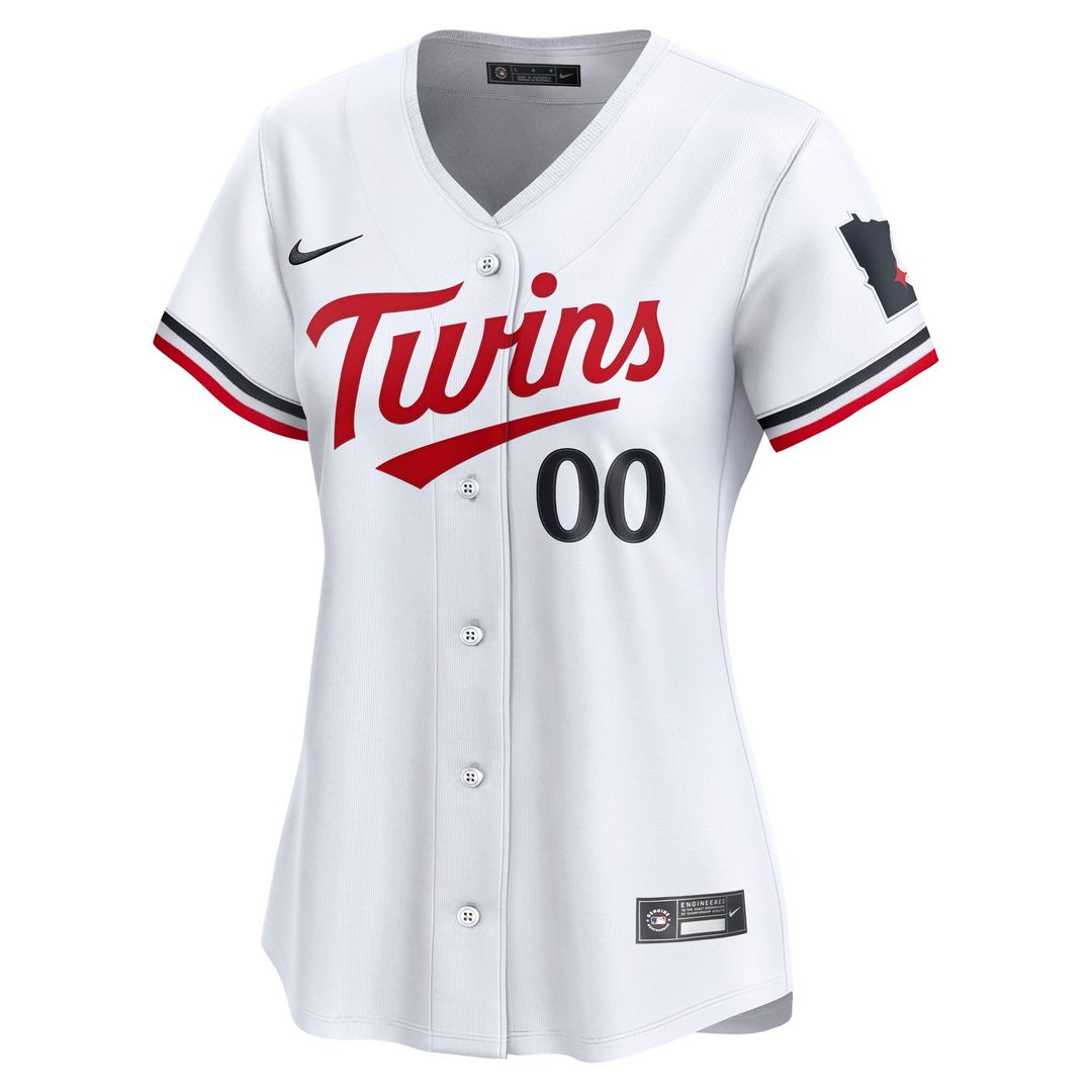 Minnesota Twins Nike Women's Home Limited Custom Jersey - White MLB Team Jersey Baseball Fan Apparel