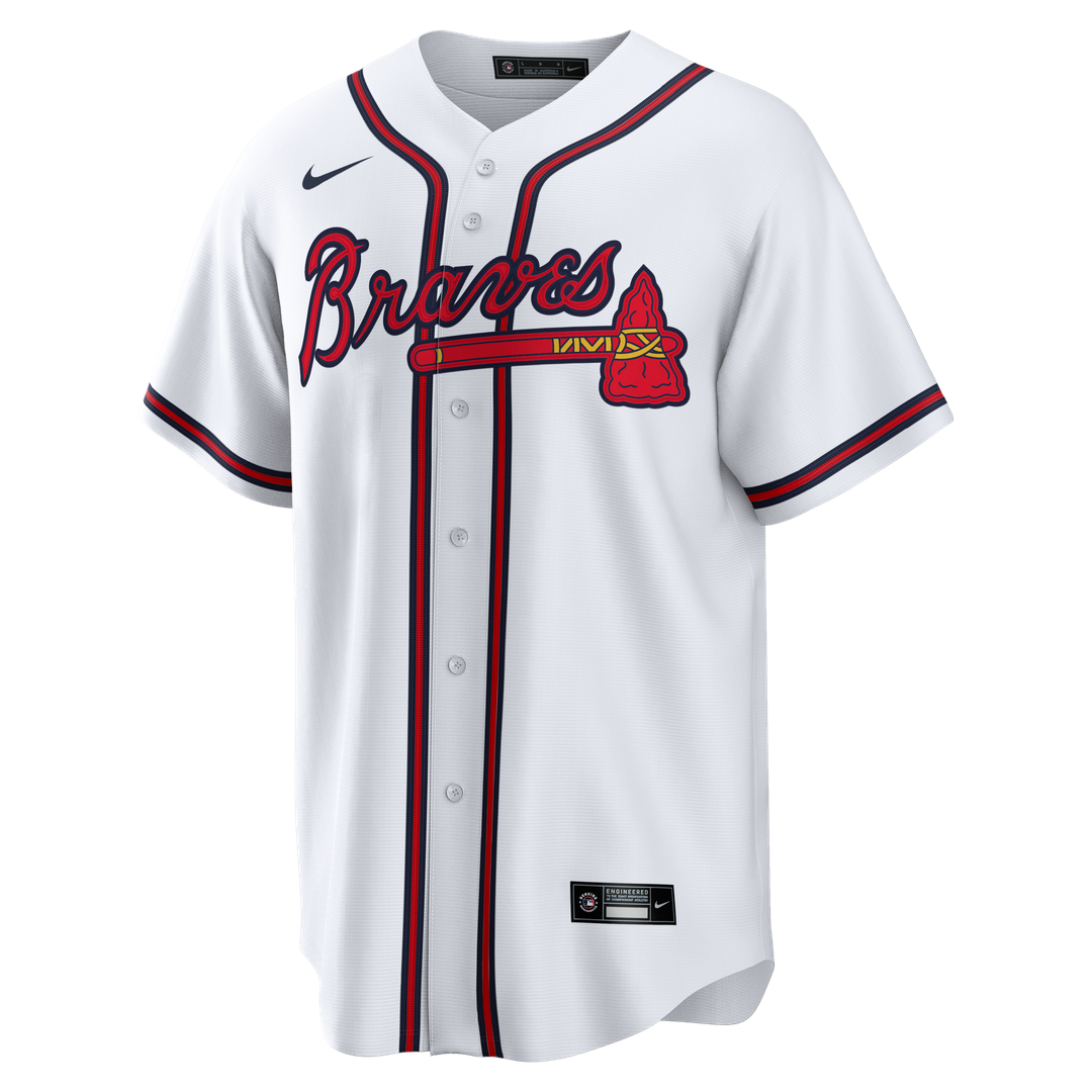 Atlanta Braves Chipper Jones Nike Home Retired Player Replica Jersey - White MLB Team Jersey Baseball Fan Apparel