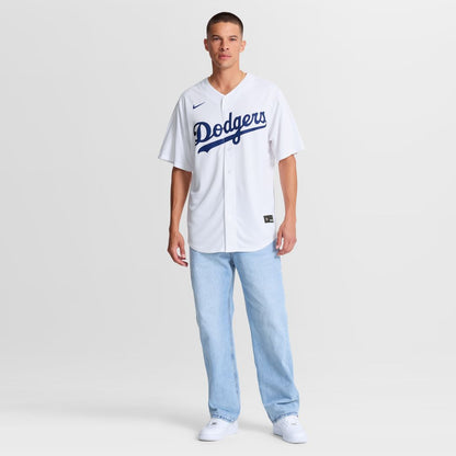 Los Angeles Dodgers Enrique Hernández Nike Home Replica Jersey - White MLB Team Jersey Baseball Fan Apparel