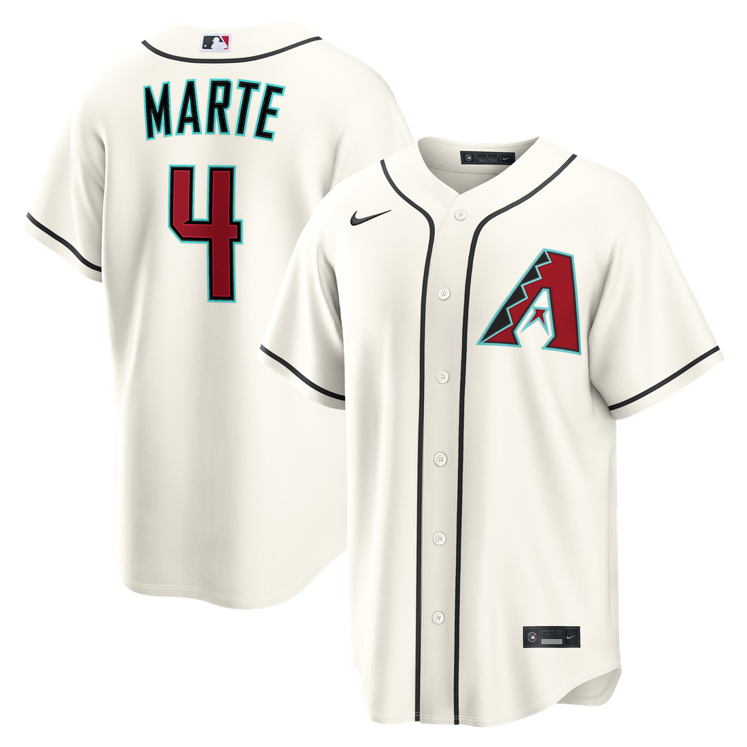 Arizona Diamondbacks Ketel Marte Nike Home Replica Jersey - Cream MLB Team Jersey Baseball Fan Apparel