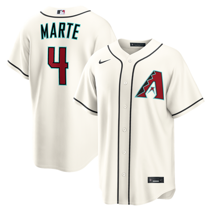 Arizona Diamondbacks Ketel Marte Nike Home Replica Jersey - Cream MLB Team Jersey Baseball Fan Apparel