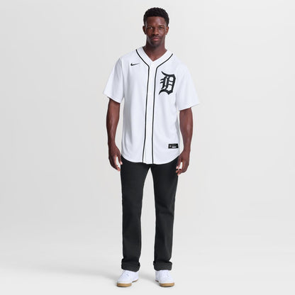 Detroit Tigers Javier Báez Nike Home Replica Jersey - White MLB Team Jersey Baseball Fan Apparel