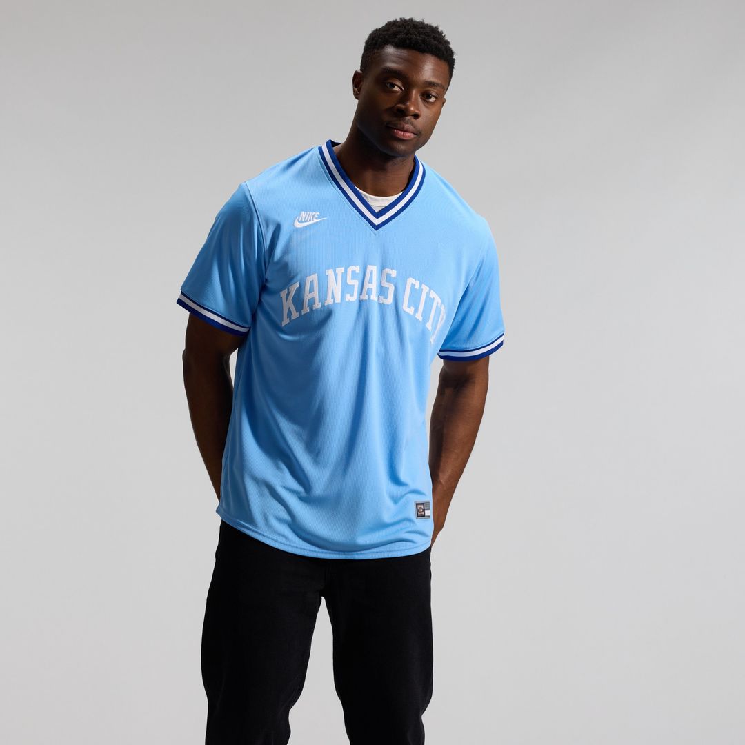 Kansas City Royals Bo Jackson Nike Throwback Cooperstown Limited Jersey - Light Blue MLB Team Jersey Baseball Fan Apparel