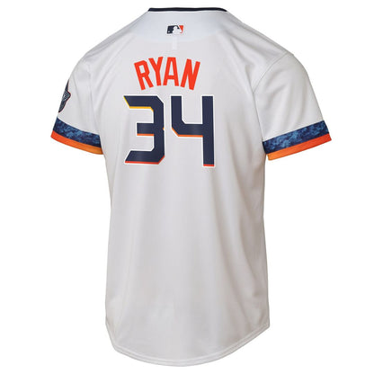 Houston Astros Nolan Ryan Nike Youth 2025 City Connect Limited Player Jersey - White MLB Team Jersey Baseball Fan Apparel