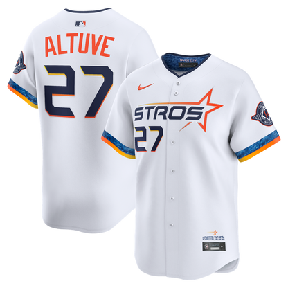 Houston Astros Jose Altuve Nike 2025 City Connect Limited Player Jersey - White MLB Team Jersey Baseball Fan Apparel