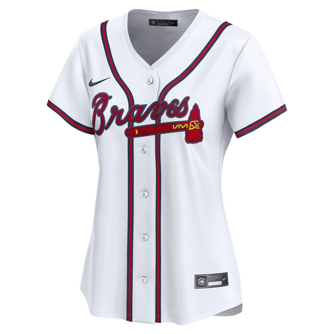 Atlanta Braves Spencer Strider Nike Women's Home Limited Player Jersey - White MLB Team Jersey Baseball Fan Apparel
