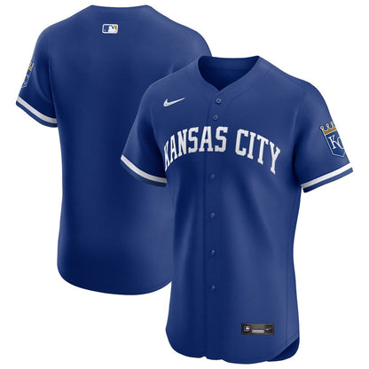 Kansas City Royals Nike Alternate Vapor Premier Elite Patch Jersey - Royal MLB Team Jersey Baseball Fan Apparel