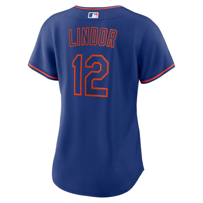 New York Mets Francisco Lindor Nike Women's Alternate Replica Jersey - Royal MLB Team Jersey Baseball Fan Apparel