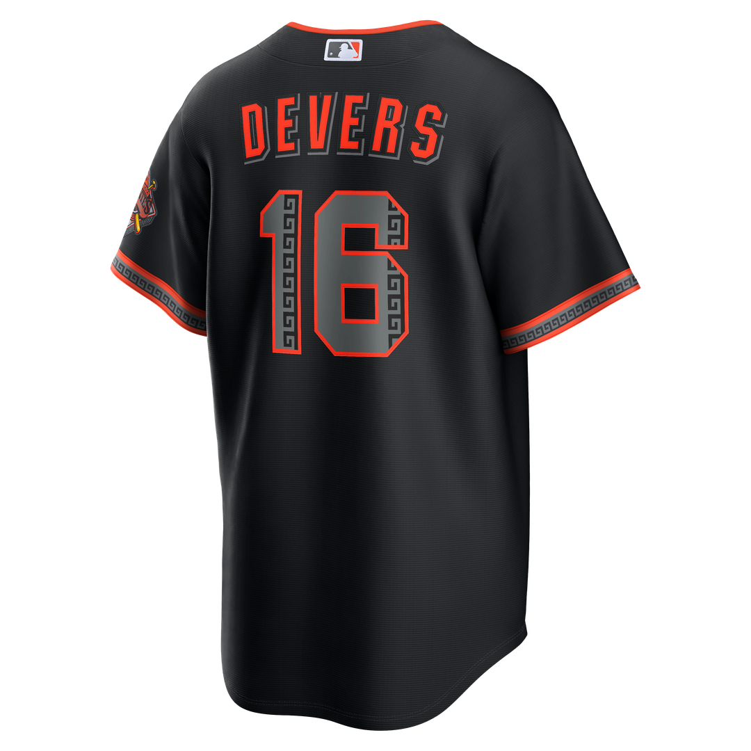 San Francisco Giants Rafael Devers Nike Alternate Stadium Jersey - Black MLB Team Jersey Baseball Fan Apparel