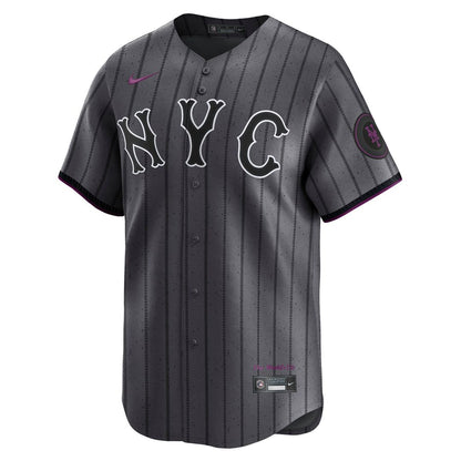 New York Mets Francisco Lindor Nike City Connect Limited Jersey - Gray MLB Team Jersey Baseball Fan Apparel