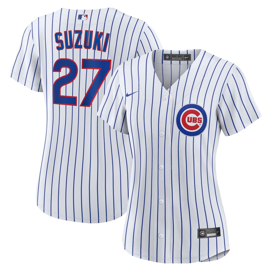 Chicago Cubs Seiya Suzuki Nike Women's Home Replica Jersey - White MLB Team Jersey Baseball Fan Apparel